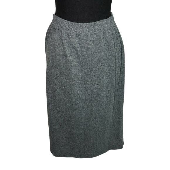 Cathy Daniel’s Gray Knee Length Skirt, Medium, Pre-owned - Picture 1 of 5